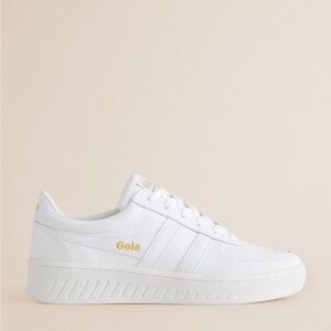 Gola Grandslam Women's White Leather Sneakers Size 8 EUC
